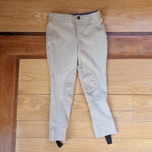 TUFF RIDER Riding Pants, Knee Reinforcement, Horse Details